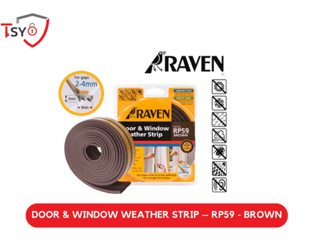 DOOR & WINDOW WEATHER STRIP – RP59 – BROWN