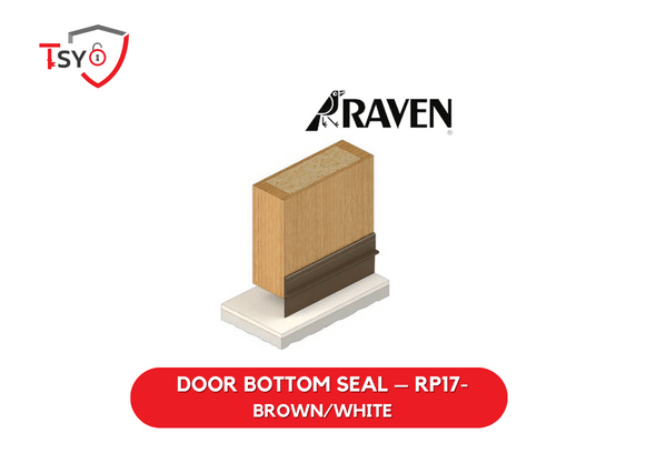 Raven Door Bottom Seal (RP17-BRONZE/WHITE) - TSY Locksmith Selangor & Kuala Lumpur