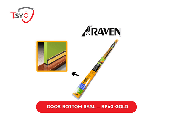Raven Door Bottom Seal (RP60-BRONZE/CLEAR/GOLD) - TSY Locksmith Selangor & Kuala Lumpur