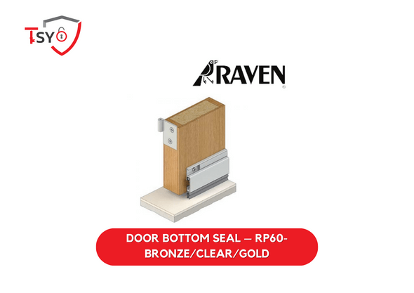 Raven Door Bottom Seal (RP60-BRONZE/CLEAR/GOLD) - TSY Locksmith Selangor & Kuala Lumpur