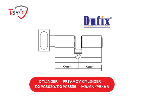 Dufix Cylinder (DXPC3030/DXPC3535-MB/SN/PB/AB) - TSY Locksmith Selangor & Kuala Lumpur