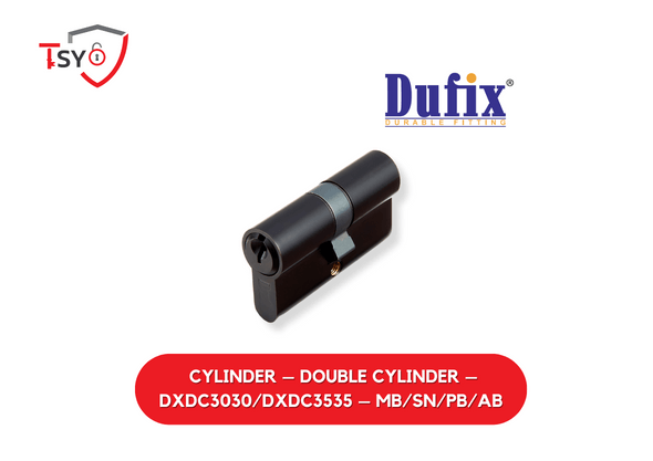 Dufix Cylinder (DXDC3030/DXDC3535-MB/SN/PB/AB) - TSY Locksmith Selangor & Kuala Lumpur
