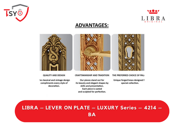 Libra Lever on Plate (4214-BA) - TSY Locksmith Selangor & Kuala Lumpur