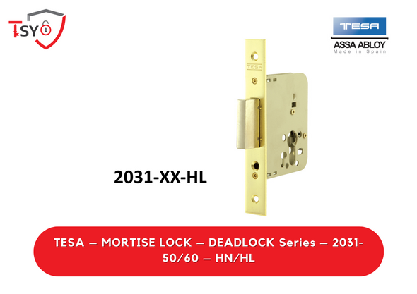 Tesa Mortise Lock (2031-50/60-HN/HL) - TSY Locksmith Selangor & Kuala Lumpur