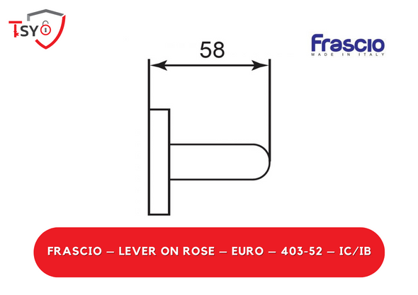 Frascio Lever on Rose (403-52-IC/IB) - TSY Locksmith Selangor & Kuala Lumpur