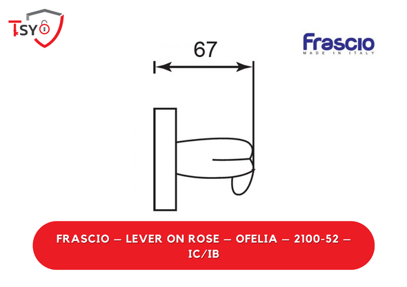 Frascio Lever on Rose (2100-52-IC/IB) - TSY Locksmith Selangor & Kuala Lumpur