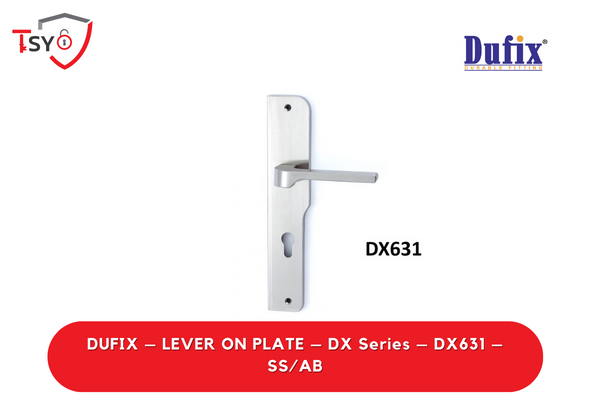 Dufix Lever on Plate (DX631-SS/AB) - TSY Locksmith Selangor & Kuala Lumpur