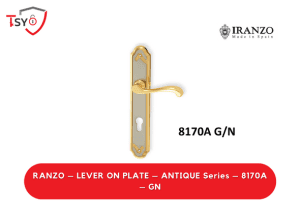 Iranzo Lever on Plate (8170A-GN) - TSY Locksmith Selangor & Kuala Lumpur