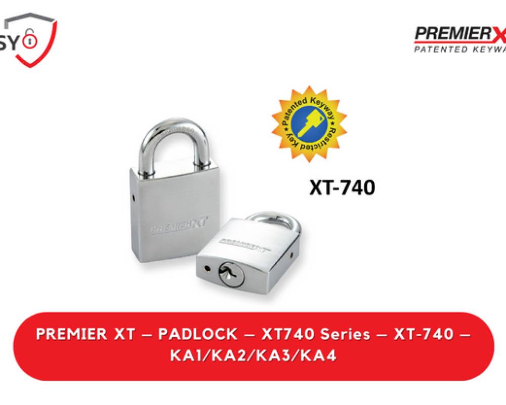 Premier Xt – Padlock – XT740 Series – XT-740 – KA1/KA2/KA3/KA4