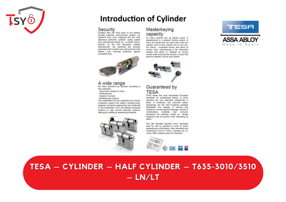 Tesa Cylinder (T635-3010/3510-LN/LT) - TSY Locksmith Selangor & Kuala Lumpur