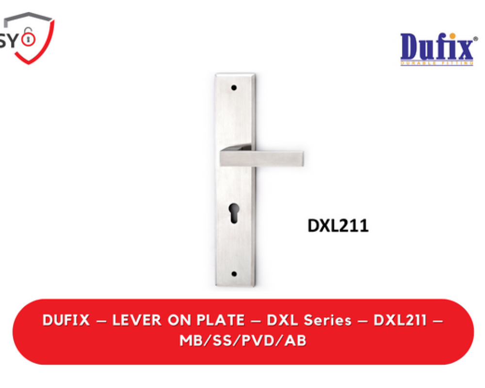 Dufix – Lever On Plate – Dxl Series – DXL211 – MB/SS/PVD/AB