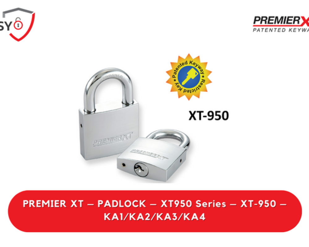 Premier Xt – Padlock – XT950 Series – XT-950 – KA1/KA2/KA3/KA4
