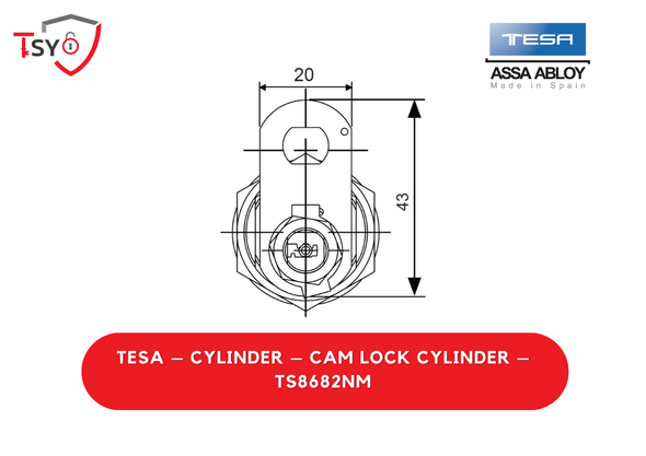 Tesa Cylinder (TS8682NM) - TSY Locksmith Selangor & Kuala Lumpur