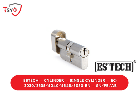 Es Tech Cylinder (EC-3030/3535/4040/4545/5050-BN-SN/PB/AB) - TSY Locksmith Selangor & Kuala Lumpur