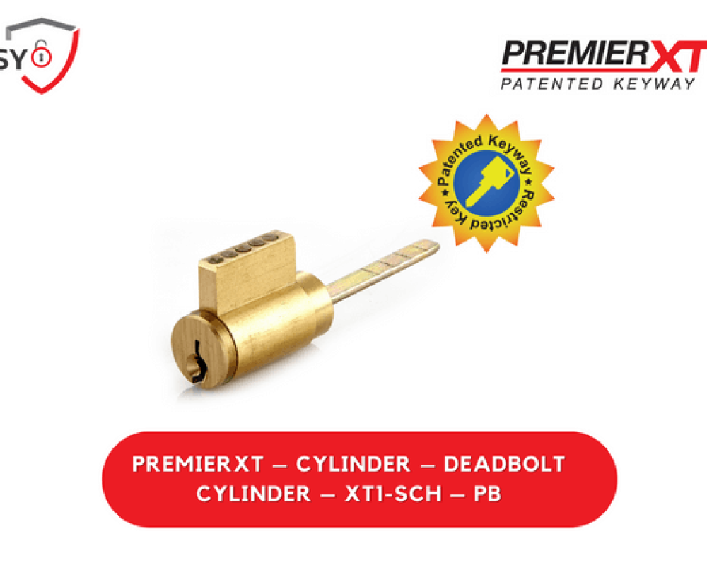 Premier Xt – Cylinder – Deadbolt Cylinder – XT1-SCH – PB