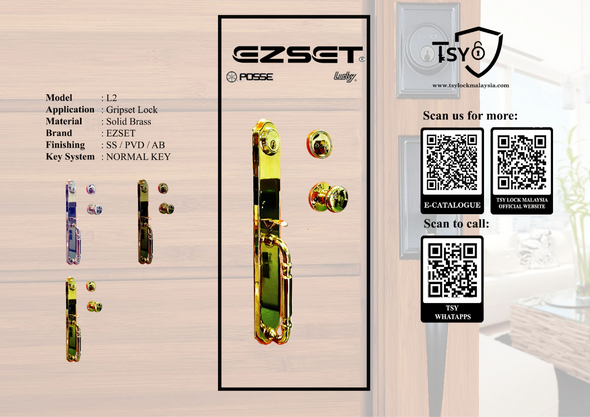 Ezset Gripset Lock (EZSET L2) - TSY Locksmith Selangor & Kuala Lumpur