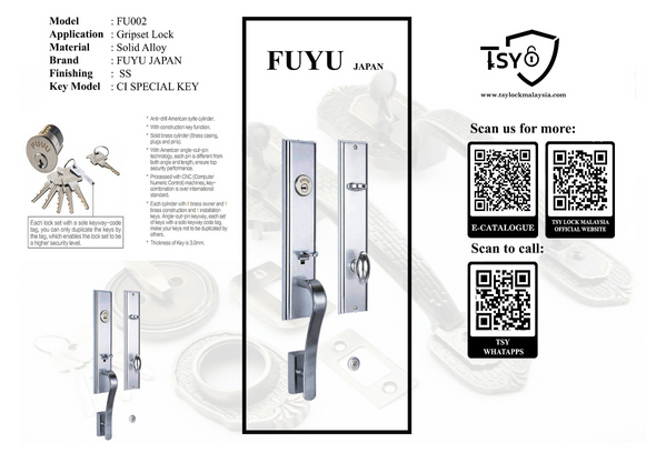 Fuyu Gripset Lock (FUYU002) - TSY Locksmith Selangor & Kuala Lumpur