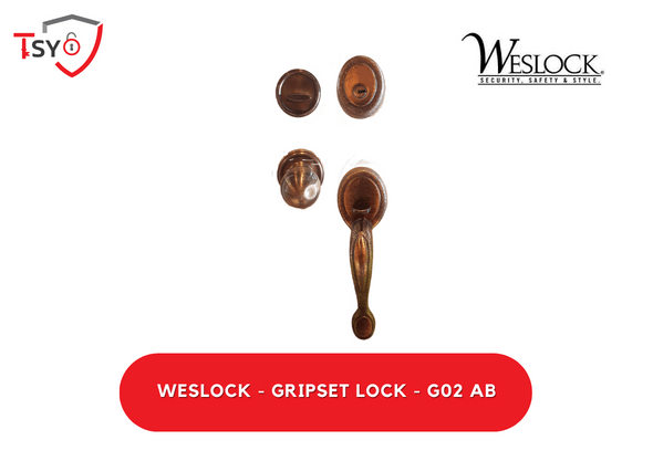 Weslock Gripset Lock (G02 AB) - TSY Locksmith Selangor & Kuala Lumpur