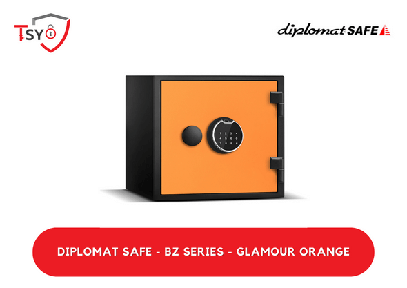 Diplomat Safety Box (Glamour Orange) - TSY Locksmith Selangor & Kuala Lumpur